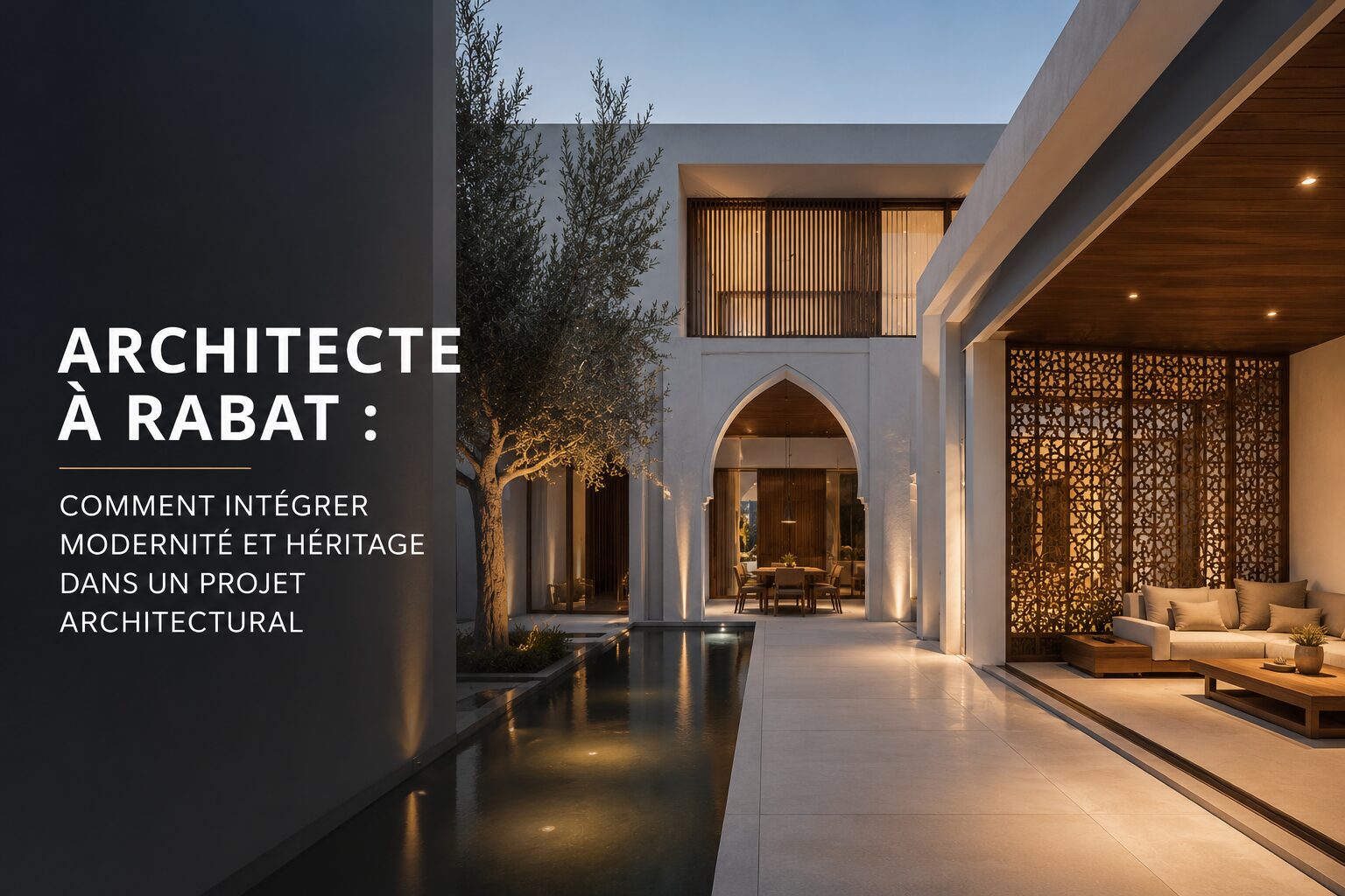 Architecte à Rabat : comment intégrer modernité et héritage dans un projet architectural